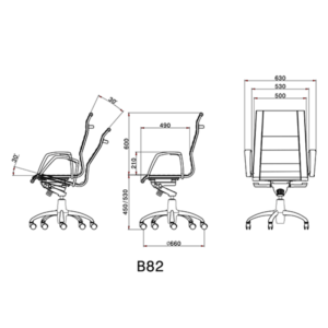 صندلی معاونتی لیو - B82