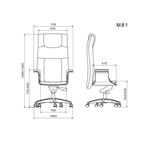 صندلی مدیریتی لیو - M81