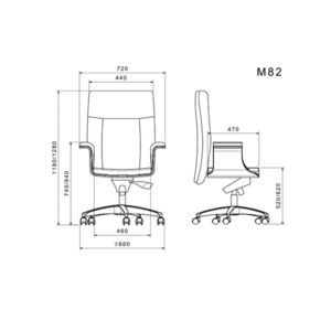 صندلی معاونتی لیو - M82