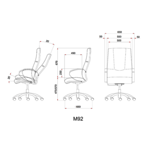 صندلی معاونتی لیو - M92