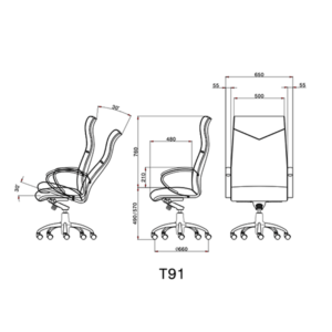 صندلی مدیریتی لیو - T91