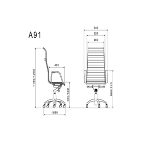 صندلی مدیریتی لیو - A91